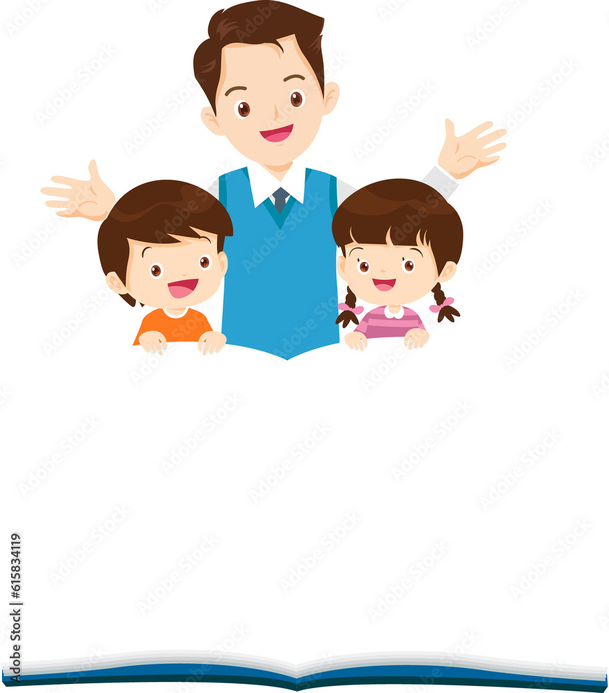 student reading book.Boy and girls learning or studying student reading book.Boy and girls learning or studying
