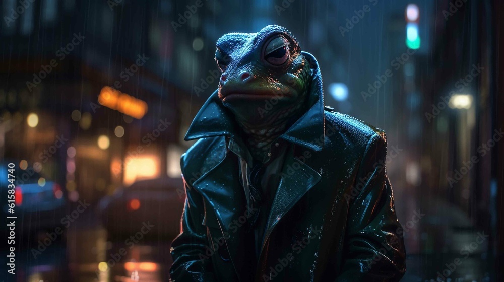 Frosch im Regen Frosch im Regen