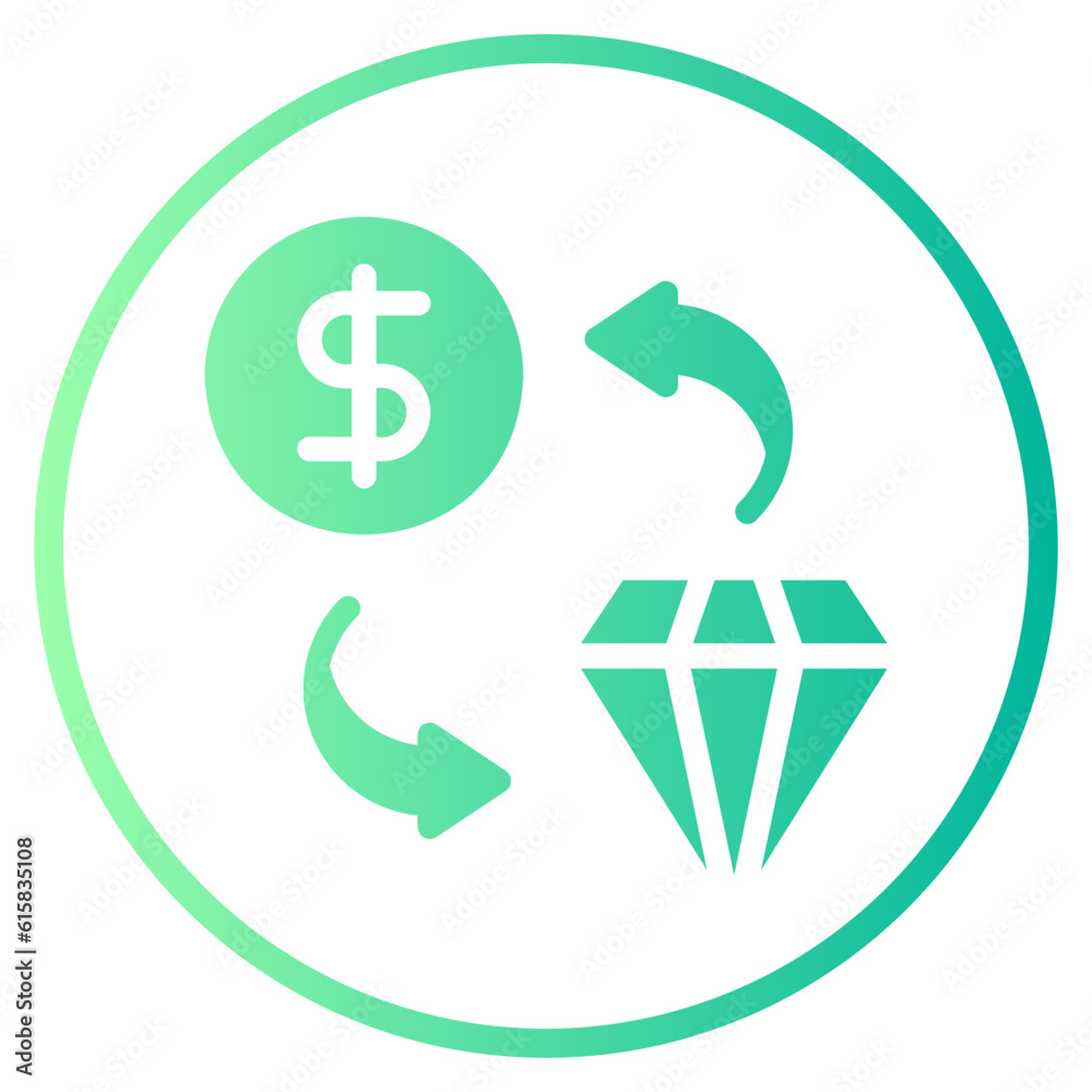 exchange gradient icon exchange gradient icon