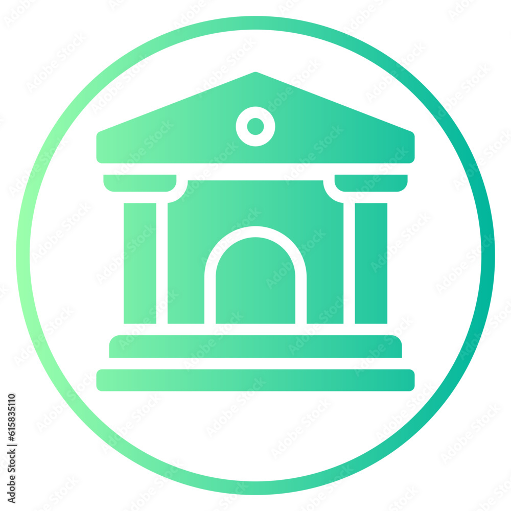bank gradient icon