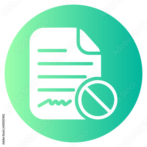 termination gradient icon