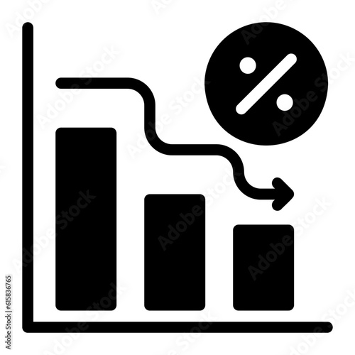 reduce cost glyph icon