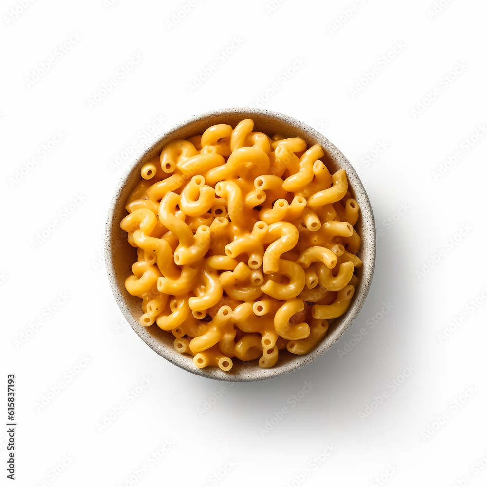 Mac and cheese isolated on white background isolated on white background, generative ai Mac and cheese isolated on white background isolated on white background, generative ai