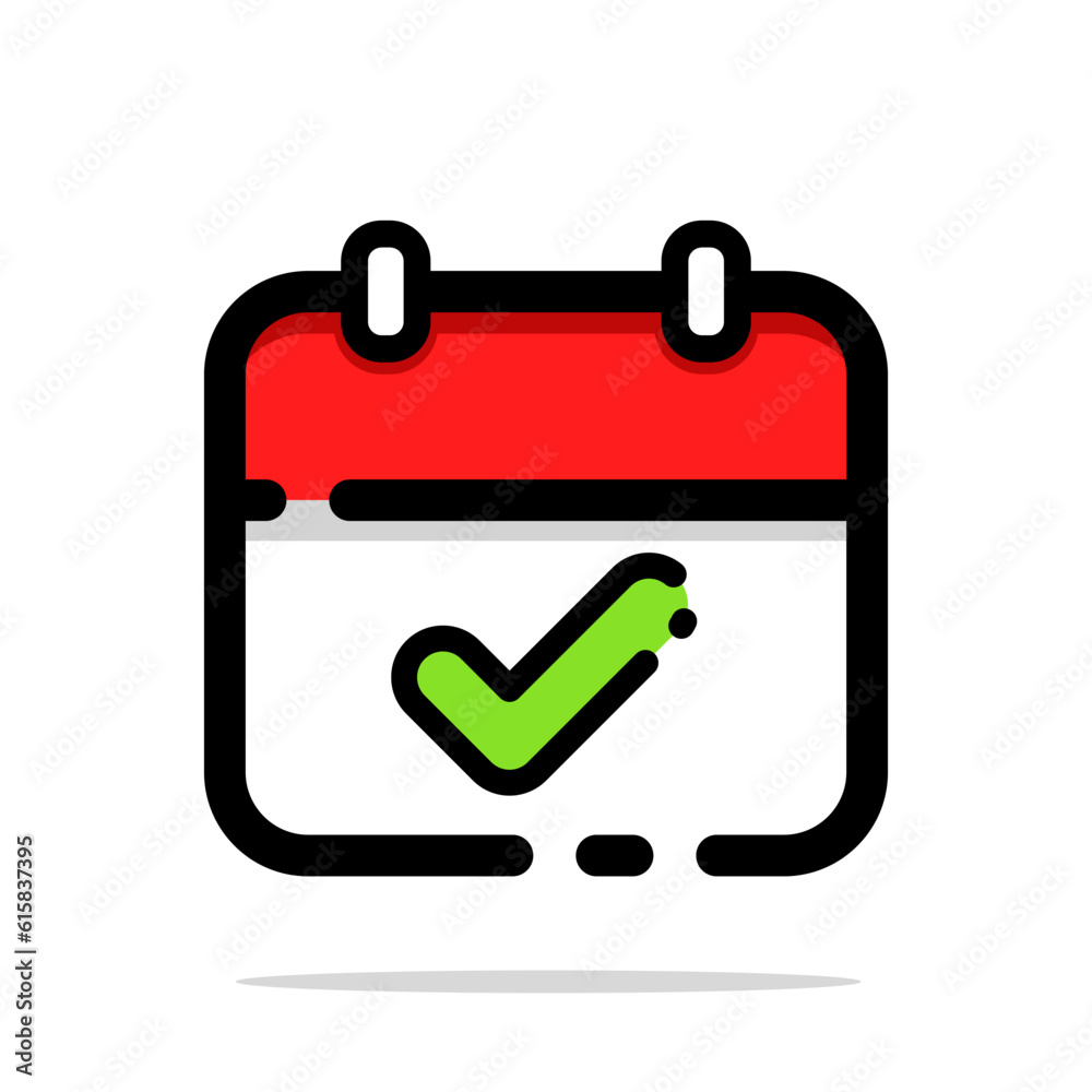 calendar icon vector filled outline icon vector icon flat design illustration isolated calendar icon vector filled outline icon vector icon flat design illustration isolated