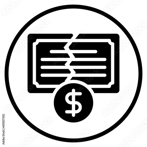 broken glyph icon