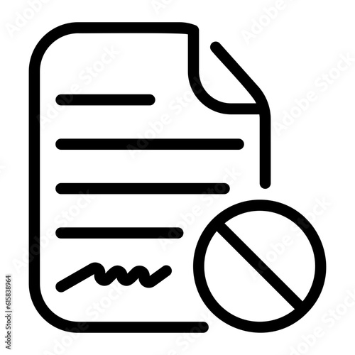 termination line icon