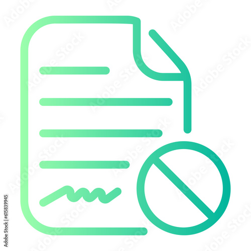 termination gradient icon