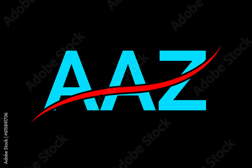 AAZ logo. AAZ  latter logo design. AAZ latter. AAZ logo for technology, business and real estate brand photo