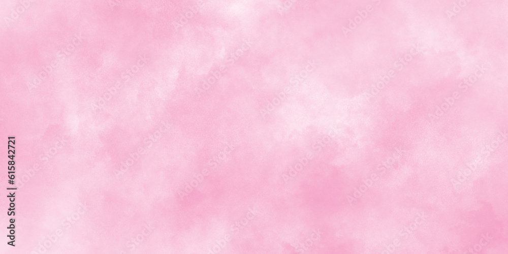 Beautiful and smooth soft blurred pink texture in center with blank, Smooth and bright abstract brush stroke acrylic watercolor background, painted colorful bright and shiny pink texture with stains.	