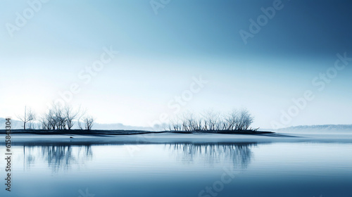 ai generated illustration  winter tree Stylish landscape © maylim