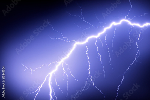 Ray. Lightning storm. Lightning bolt storm. Fork lightning striking. Lightning thunderstorm flash over the night sky. Cataclysms (hurricane, Typhoon, tornado). Bernard. Tej. Yemen. Oman.