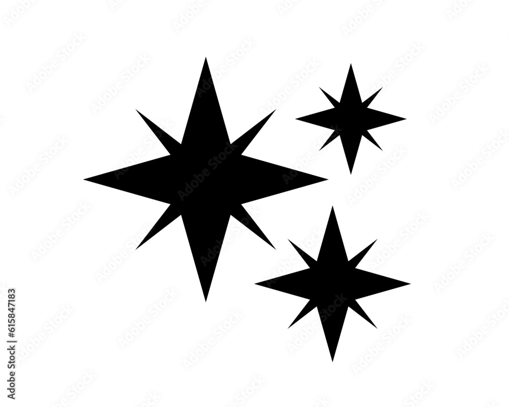 Vector sparkle icon. Star, shine symbol, illustration. Vector sparkle icon. Star, shine symbol, illustration.