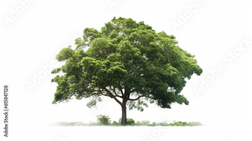 big tree isolate on white background