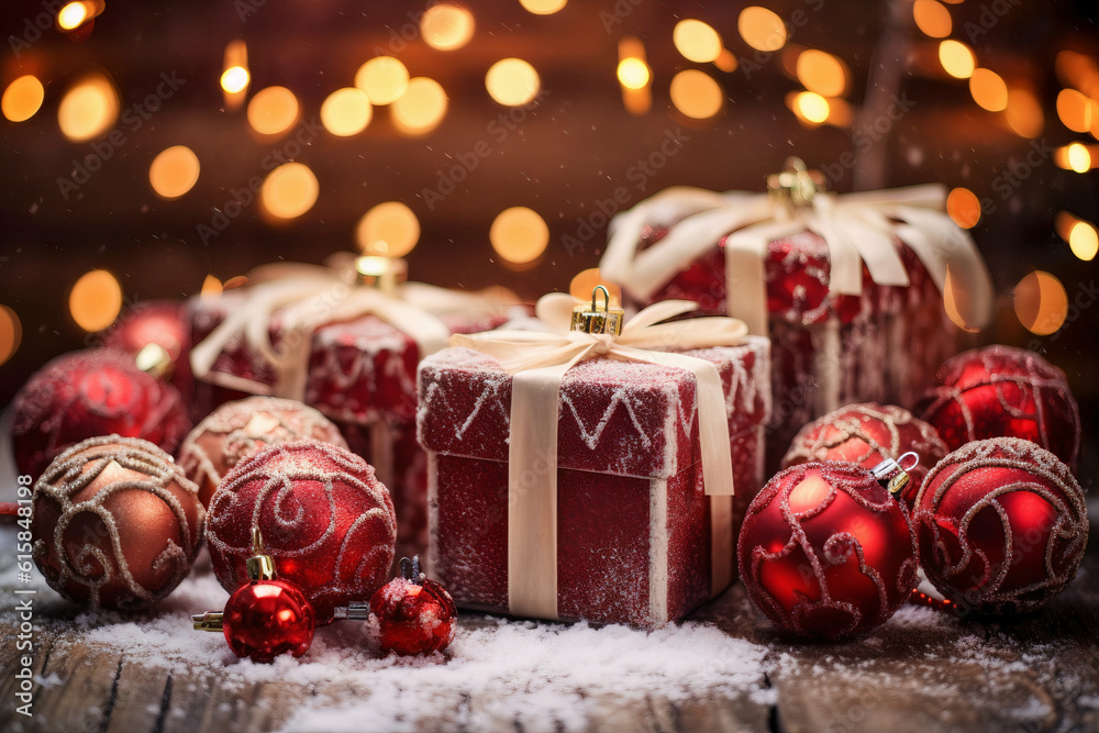 Christmas winter Background Xmas Ai generative Christmas winter Background Xmas Ai generative