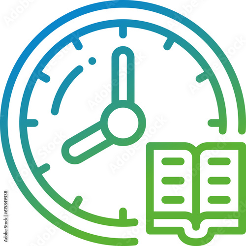 clock gradient line icon Free Download clock gradient line icon - GFXLoad