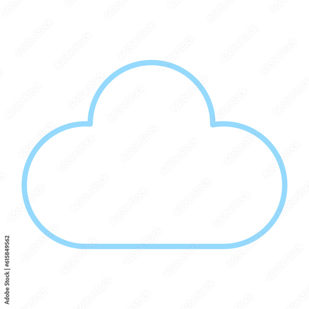 Cloud line icon. Vector illustration. stock image. Cloud line icon. Vector illustration. stock image.