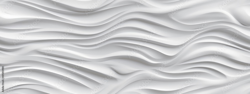 Abstract Architecture Background. Seamless wave texture of interior wall decoration.Gypsum wall with waves