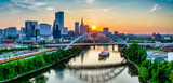 Nashville Tennessee skyline Golden sunset