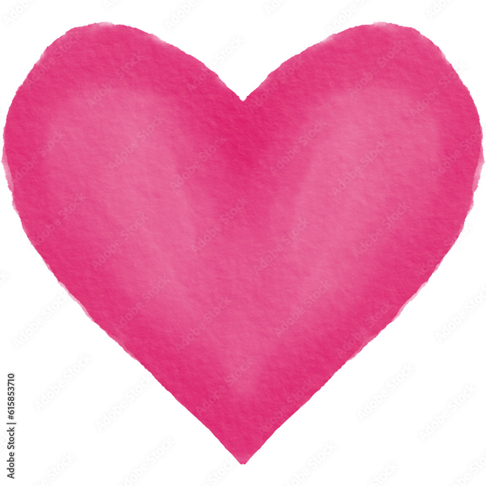 Watercolor Brush Heart Png Illustration Paper Texture