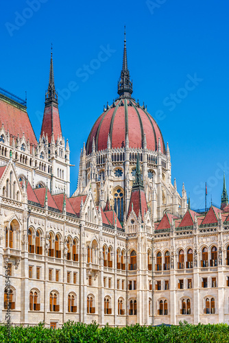 Budapest, Hungary: The Hungarian Parliament Building, seat of the National Assembly of Hungary