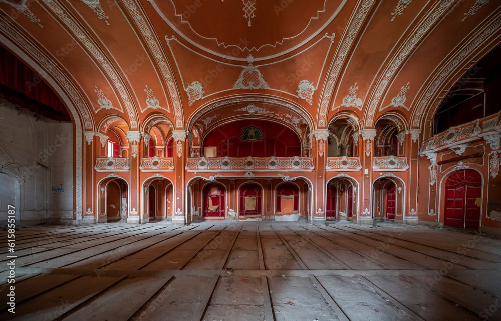 Exploring the Historic Abandoned Red Cinema and Abandoned Red Theatre in Miskolc, HungaryJourney Through Time and Culture