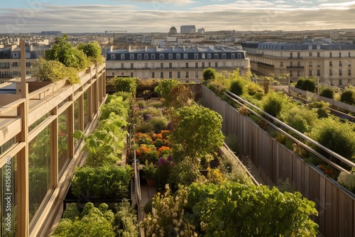 Vegetable garden in an urba...