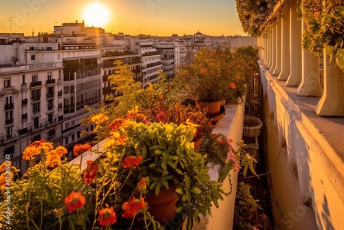 Vegetable garden in an urba...