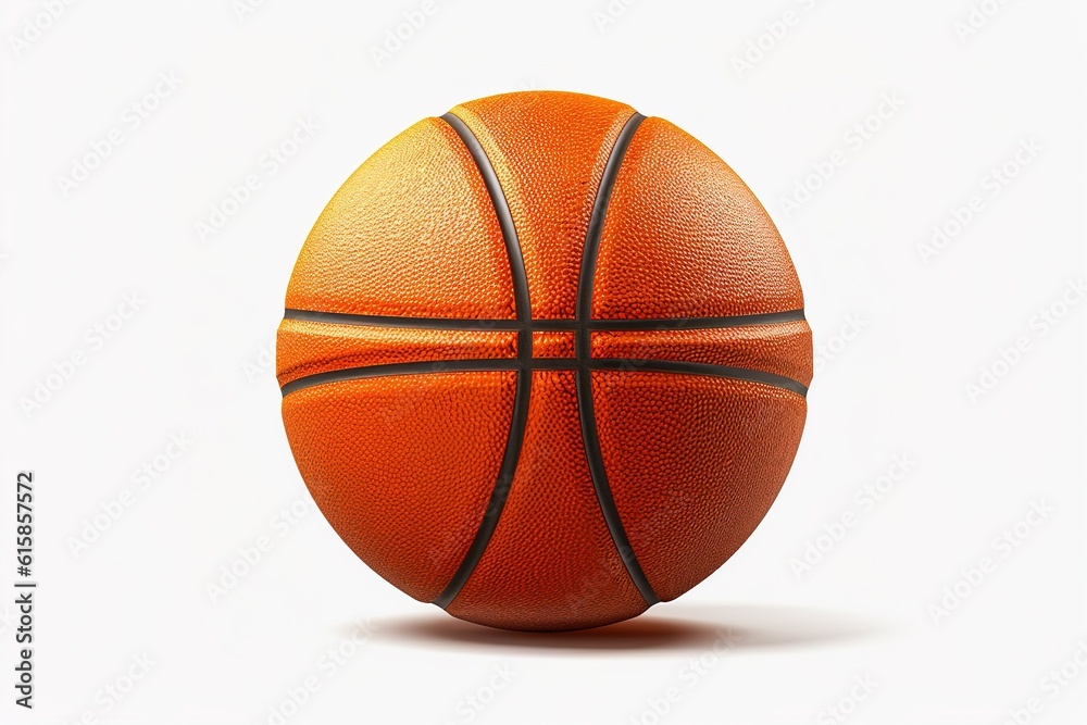Fototapeta premium basketball isolated on white background. generated by AI.