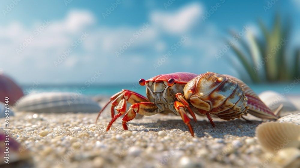 crab on the beach