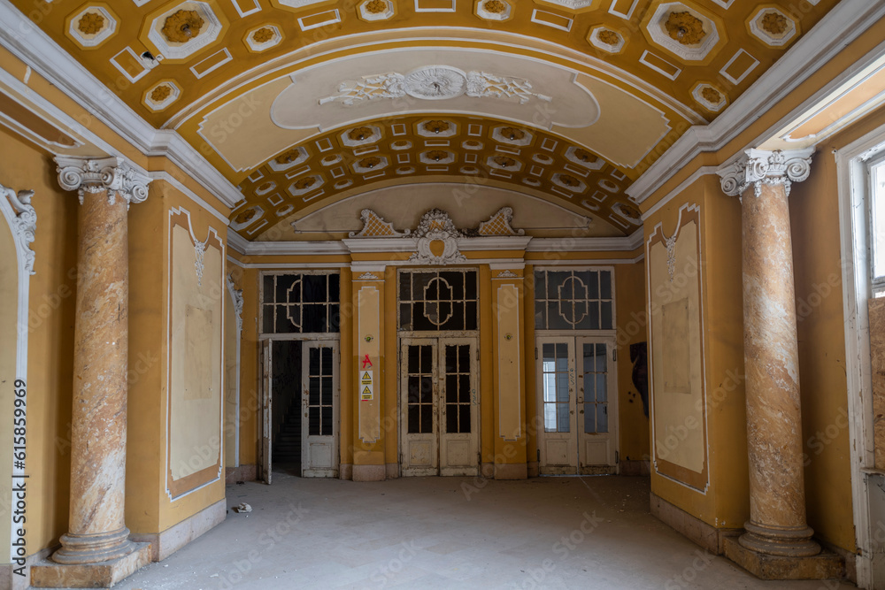 Exploring the Historic Abandoned Red Cinema and Abandoned Red Theatre in Miskolc, HungaryJourney Through Time and Culture