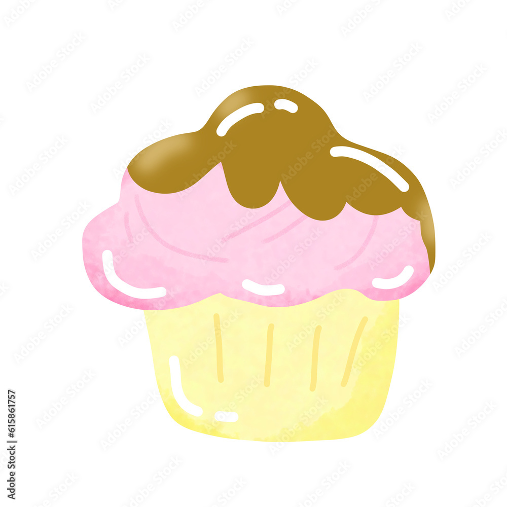 cupcake with caramel cupcake with caramel