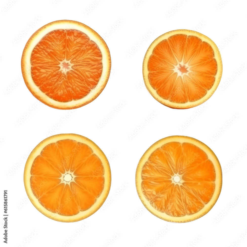 set of oranges isolated on transparent background cutout set of oranges isolated on transparent background cutout