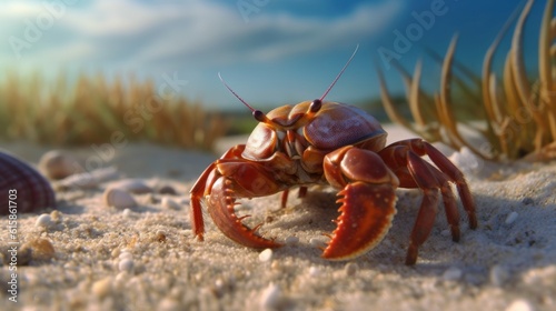 crab on the beach