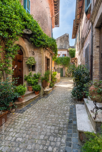 Scenic sight in the beautiful village of Nazzano  Province of Rome  Lazio  Italy.