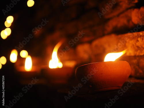 candlelight on full moon day