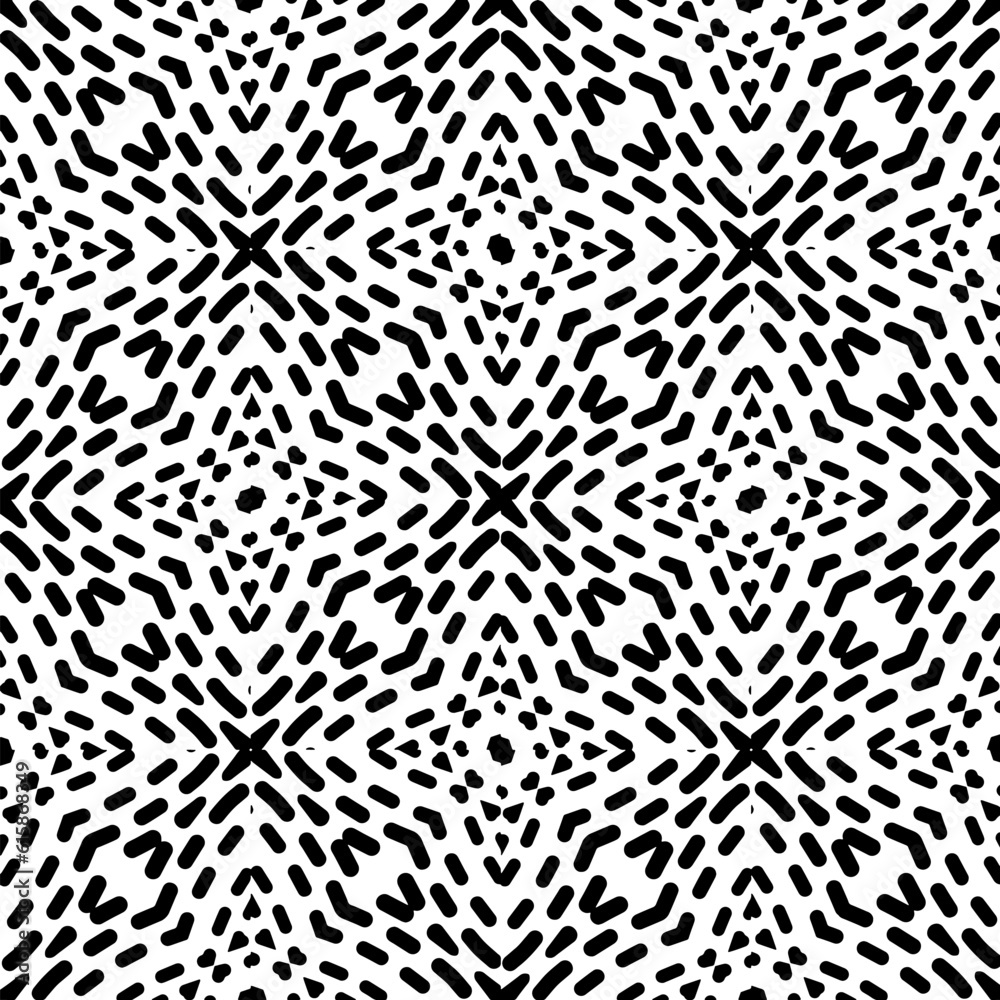 Background with abstract shapes. Black and white texture. Monochrome repeating pattern for decor, fabric, cloth. Background with abstract shapes. Black and white texture. Monochrome repeating pattern for decor, fabric, cloth.
