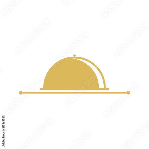 Food tray menu logo vector image
