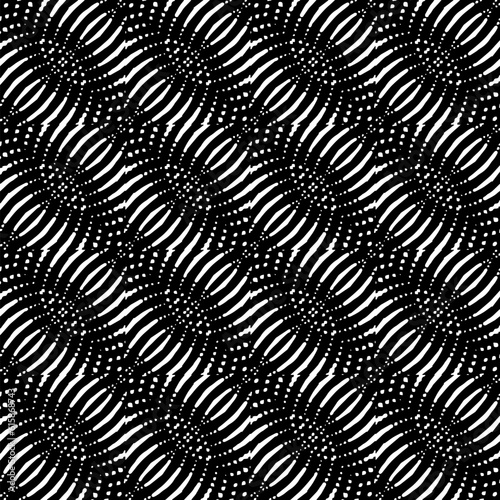 Wallpaper Mural Background with abstract shapes. Black and white texture. Monochrome repeating pattern  for decor, fabric, cloth. Torontodigital.ca