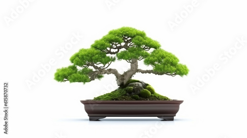 Bonsai tree against a white wall