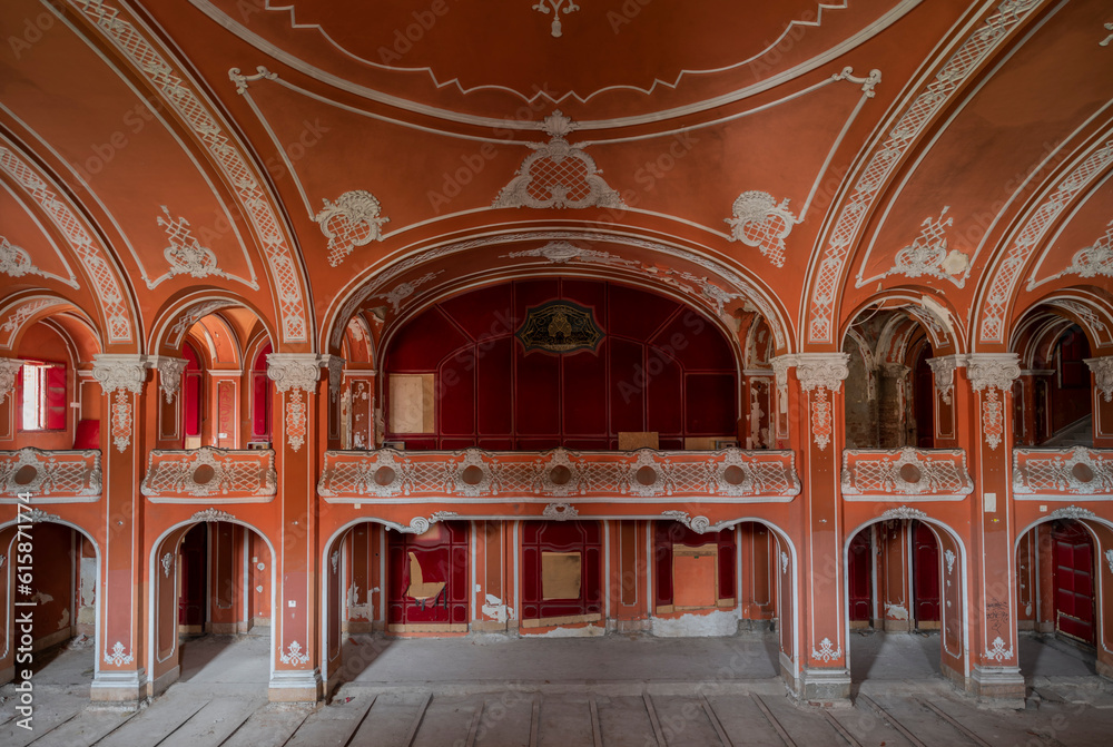 Exploring the Historic Abandoned Red Cinema and Abandoned Red Theatre in Miskolc, HungaryJourney Through Time and Culture