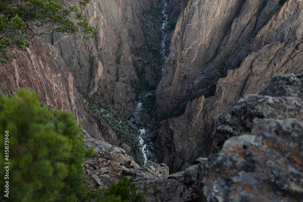 waterfall in a canyon