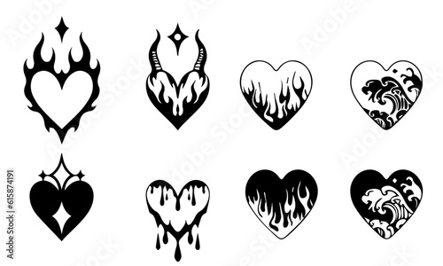 set of hearts