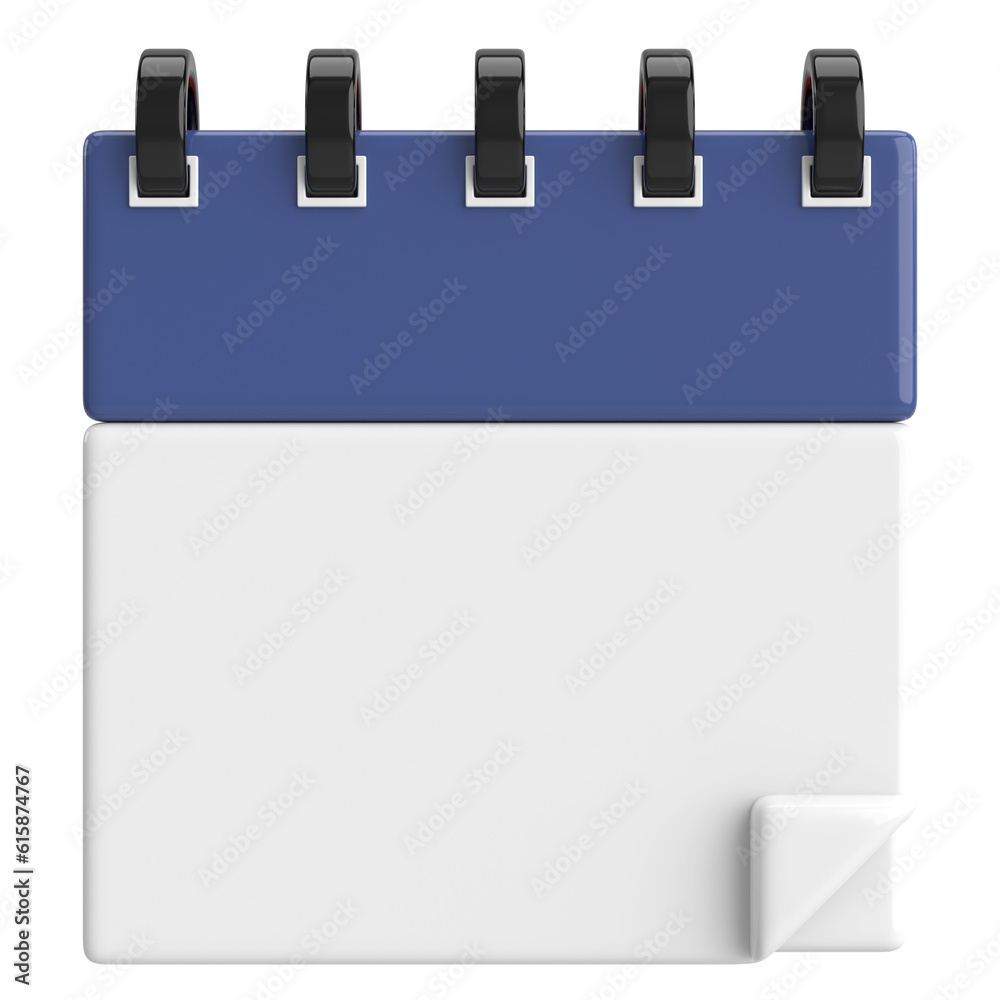 Empty calendar. 3D calendar. 3D illustration. Empty calendar. 3D calendar. 3D illustration.
