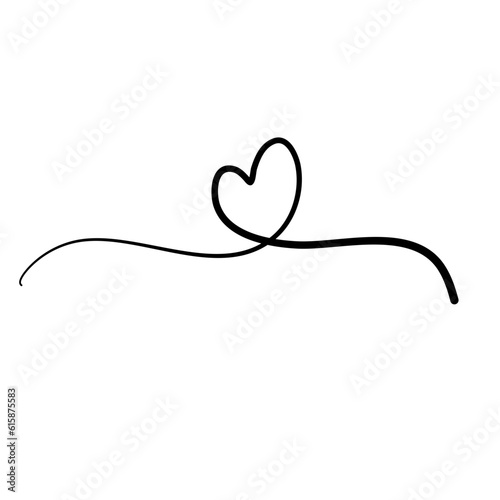 Squiggly Line Heart Element