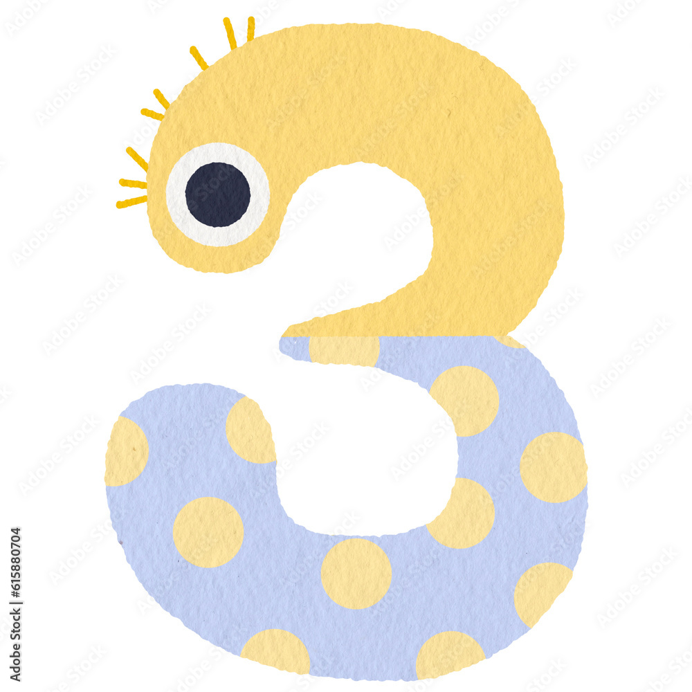 cute monster number 3 cute monster number 3