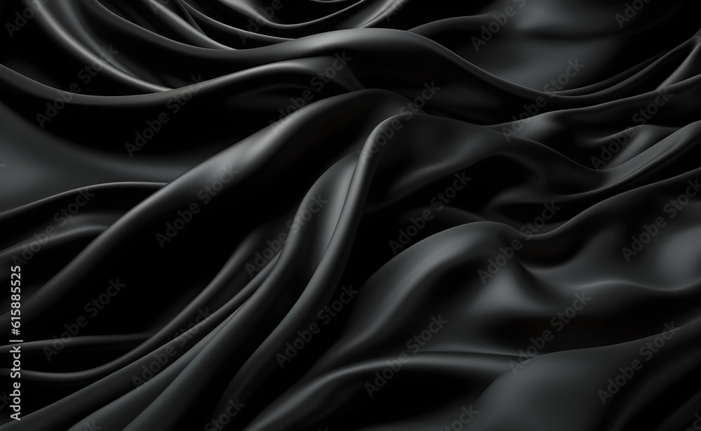 Obraz premium Black abstract background luxury cloth. Generative AI.