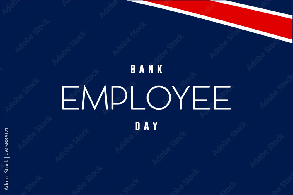 Bank Employee Day background template Holiday concept