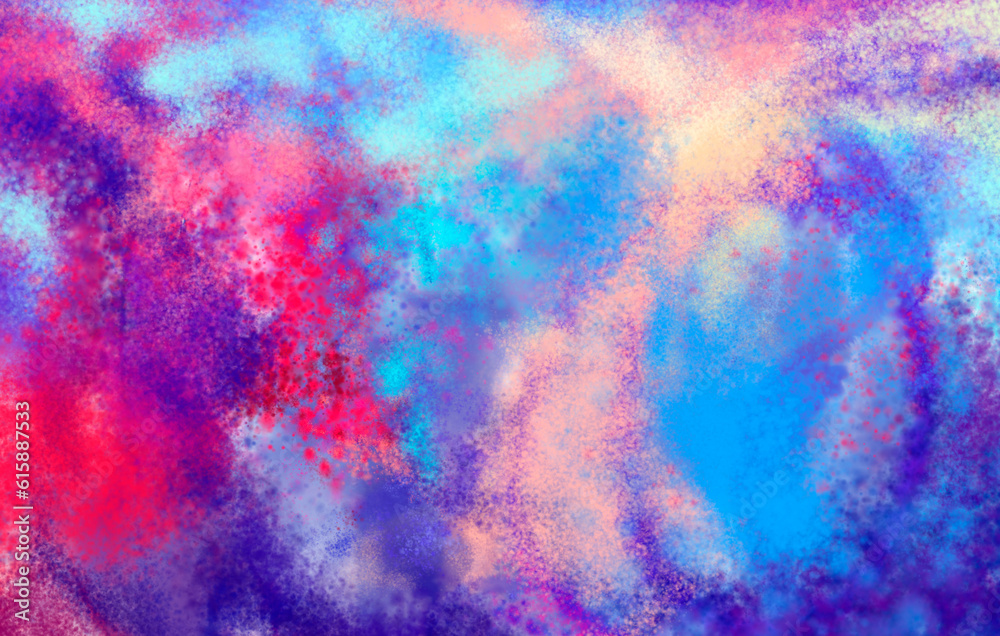 Digital Painting Abstract Textured Colorful Background Artwork for Design