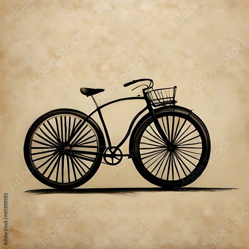 vintage bicycle on a wall