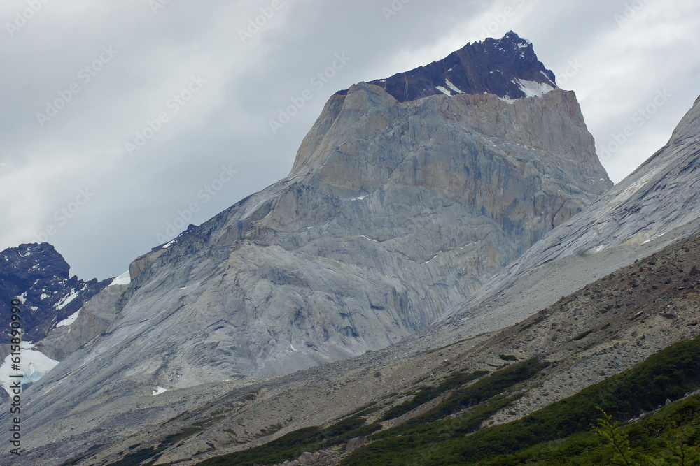 Landscape of the Torres del Paine National Park, Chile, South America
